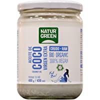 Los mejores  - NaturGreen Aceite de Coco Bio- Virgen Extra- Ideal para Cocinar- Hidrata Piel y Cabello- Ingredientes Naturales- Apto…